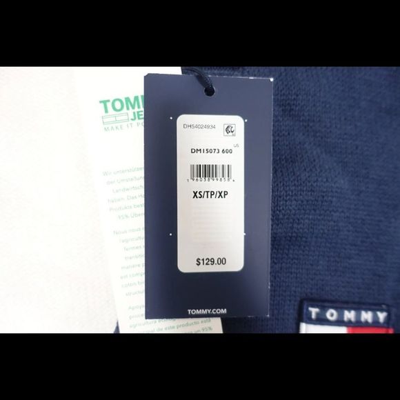 NWT TOMMY HILFIGER JEANS COLOR BLOCK RED WHITE BLUE SiZE LARGE (SAME AS PHOTO) - Picture 9 of 9